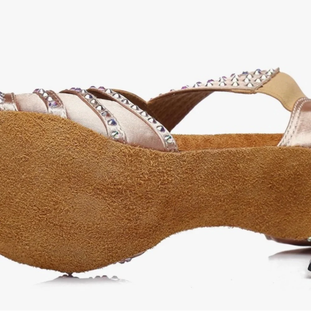 Chic Rhinestone Embellished Heels - Picture 6 of 7